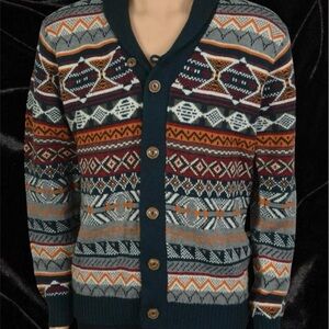 iJeans By Buffalo Men’s Multicolor Cardigan Sweater.